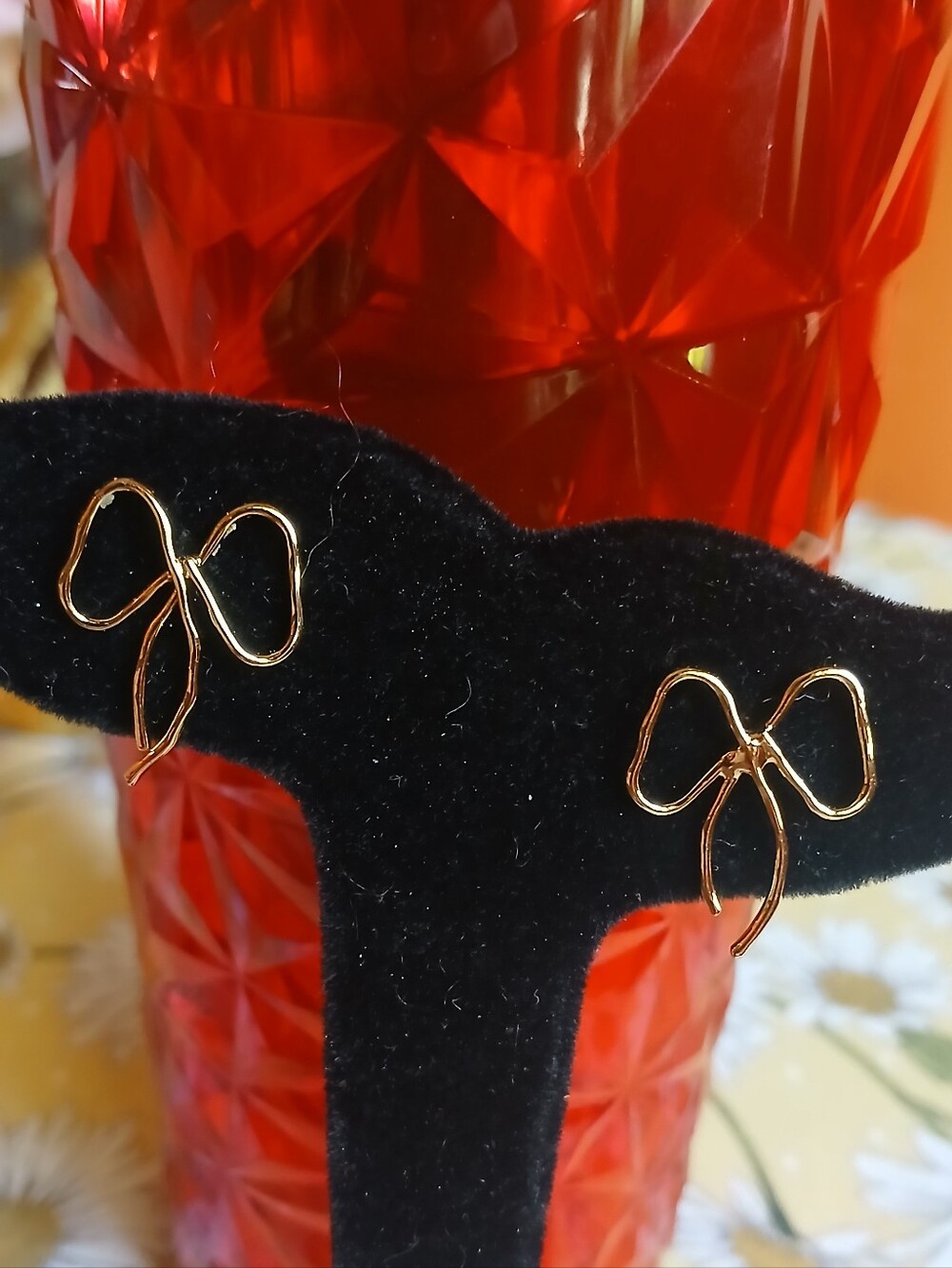 Dainty 18K Gold Filled Bow Earrings